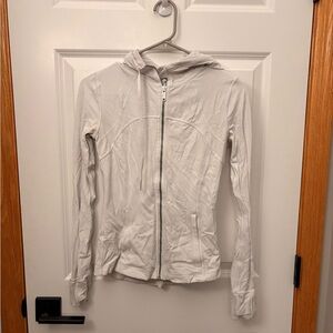 Lululemon Athletica White Hooded Jacket